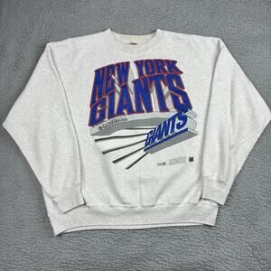 Vintage 90s New York Giants Sweatshirt Mens 3XL Gray Crewneck NFL USA